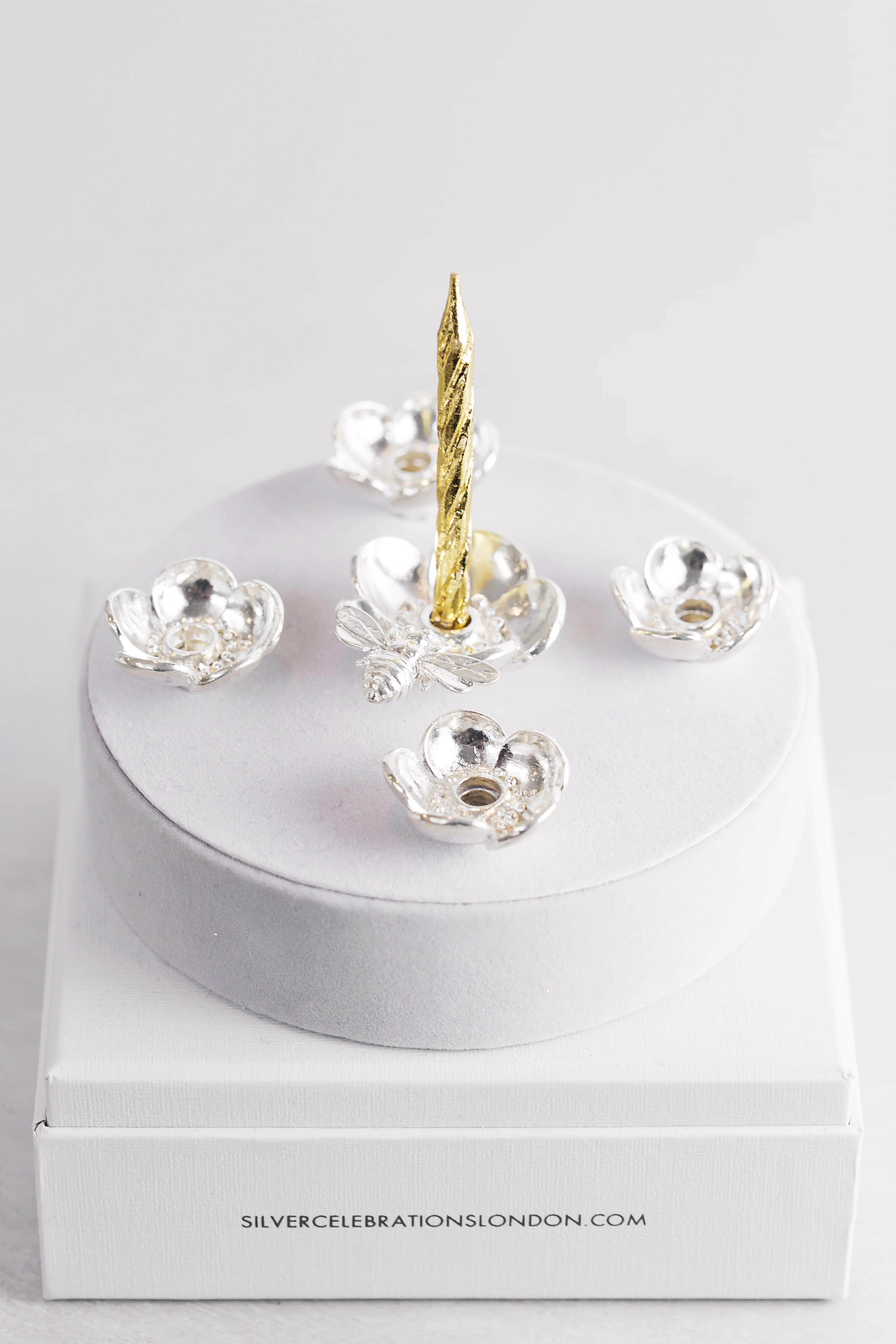 Silver Celebration Candle Holders Buttercup Collection - Image 5