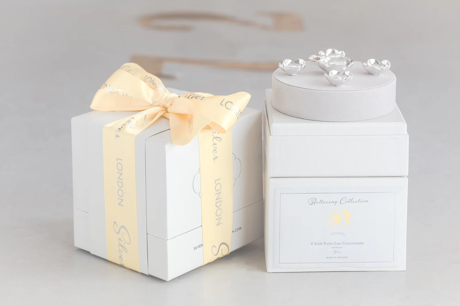 Silver Celebration Candle Holders Buttercup Collection - Image 8