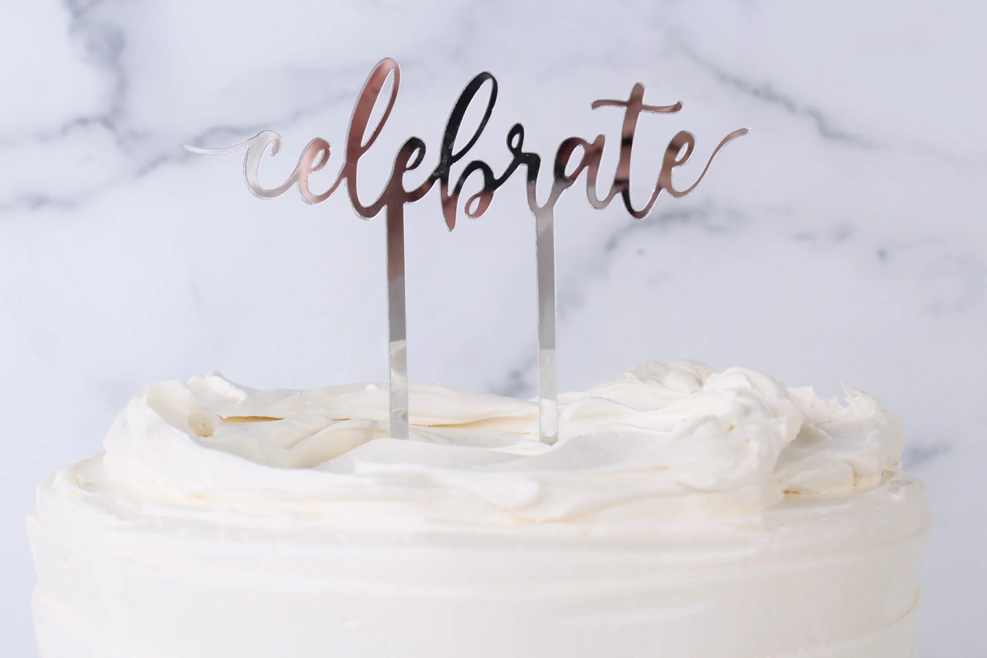 Celebrate Acrylic Cake Topper - Image 3