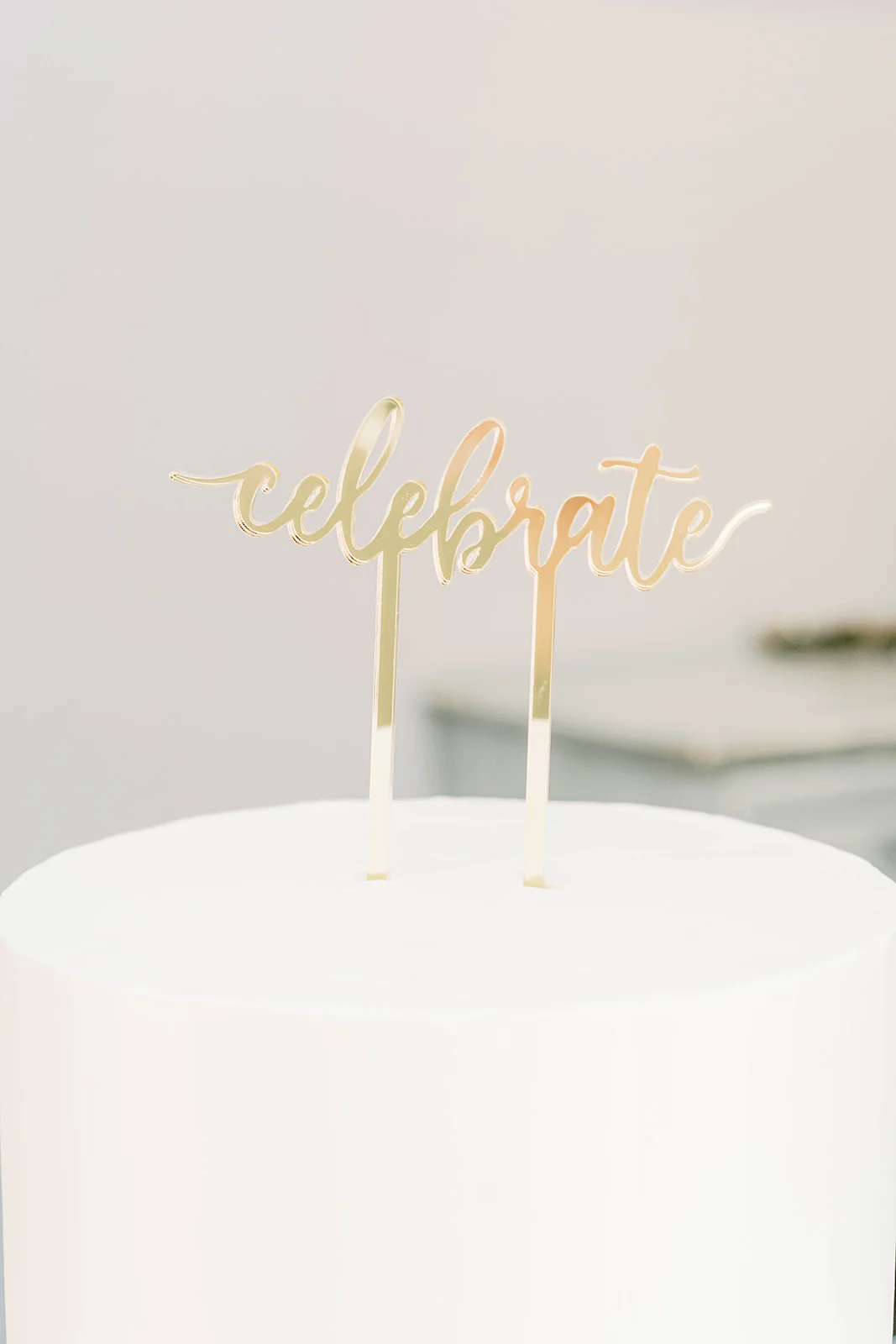Celebrate Acrylic Cake Topper - Image 4