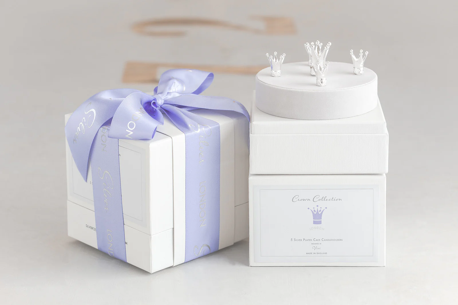 Silver Celebration Candle Holders Crown Collection - Image 7