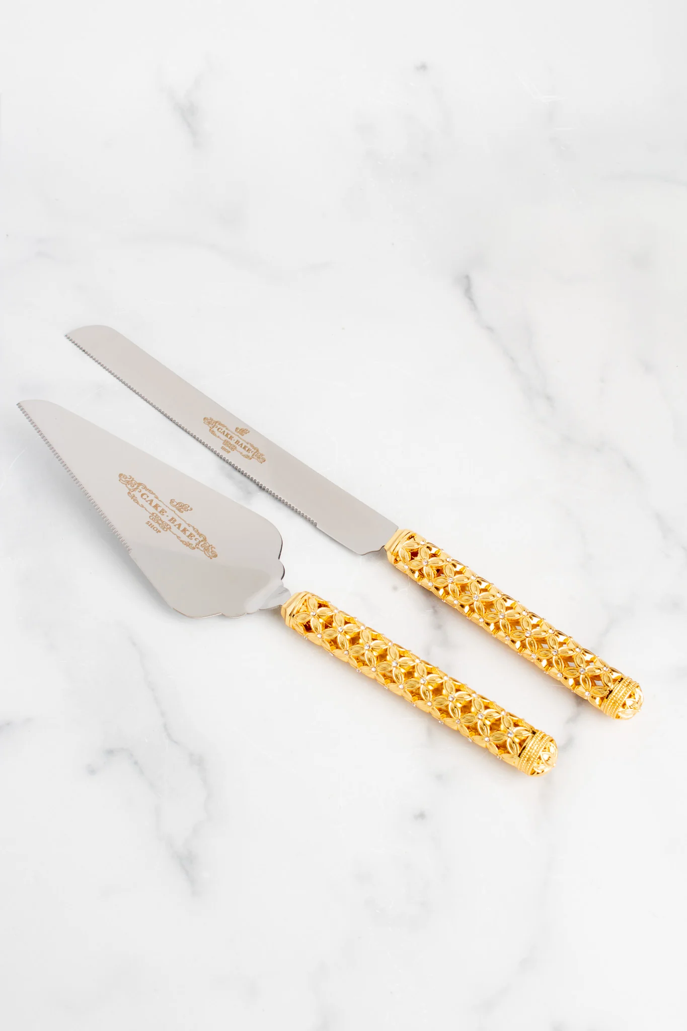 Crystal & Gold Gilded Bridal Set - Image 3