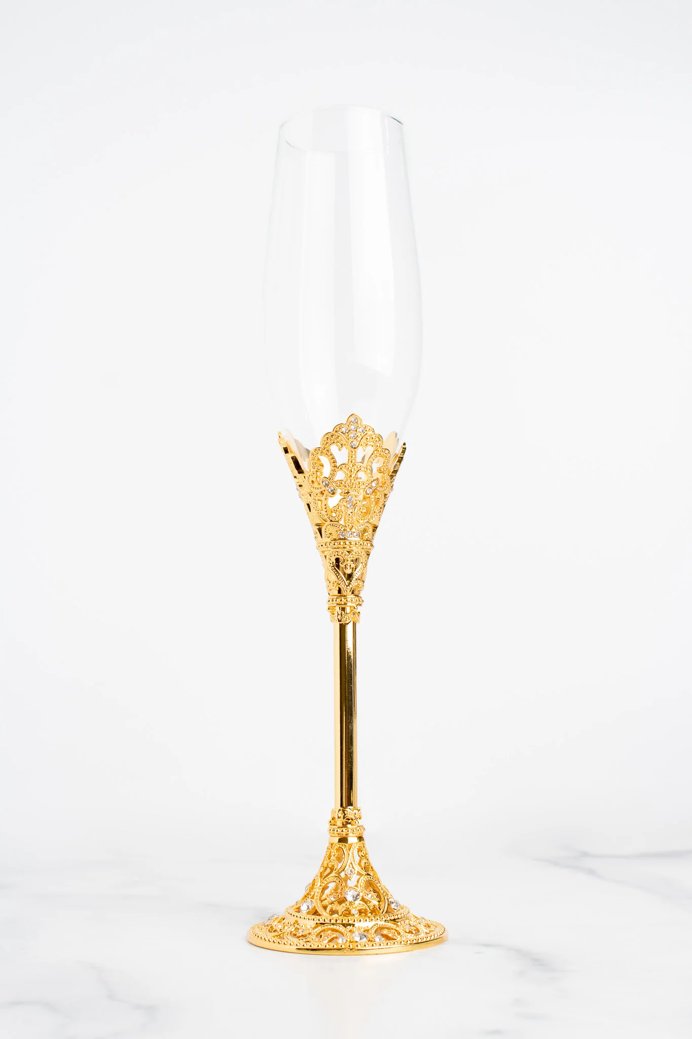 Crystal & Gold Gilded Bridal Set - Image 4