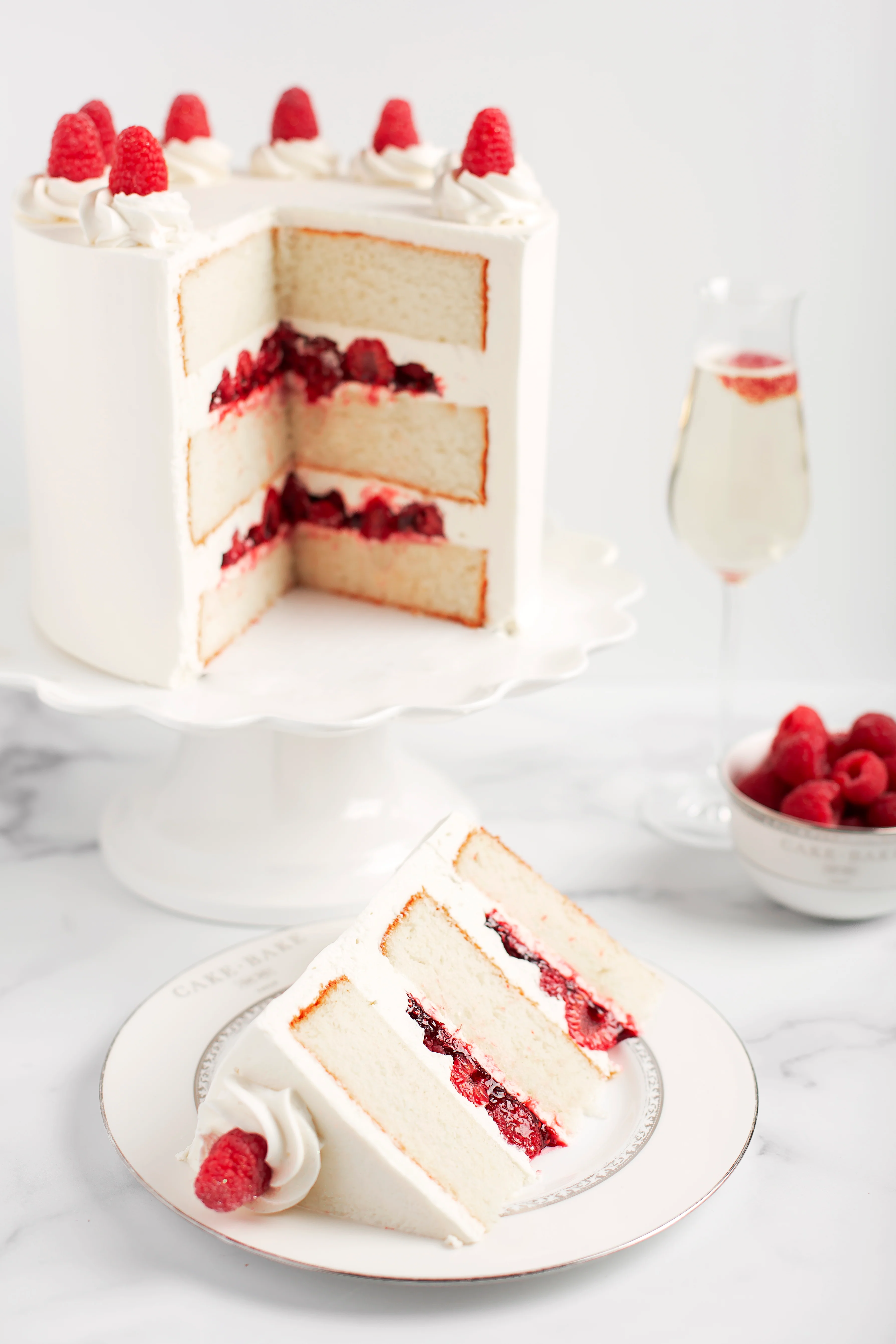 Raspberry Champagne Cake - Image 3