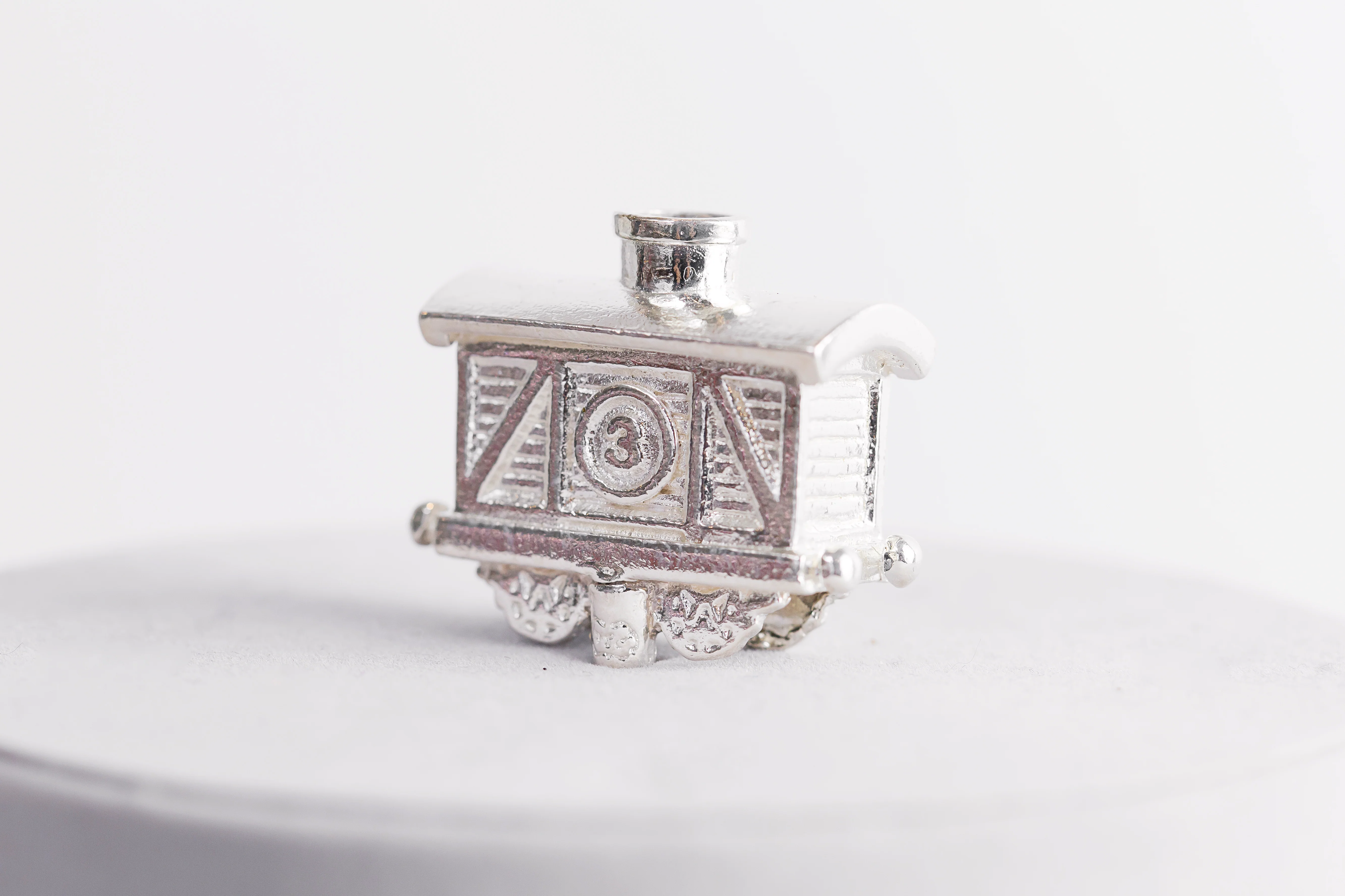 Silver Celebration Candle Holders Train Car Collection - Image 6