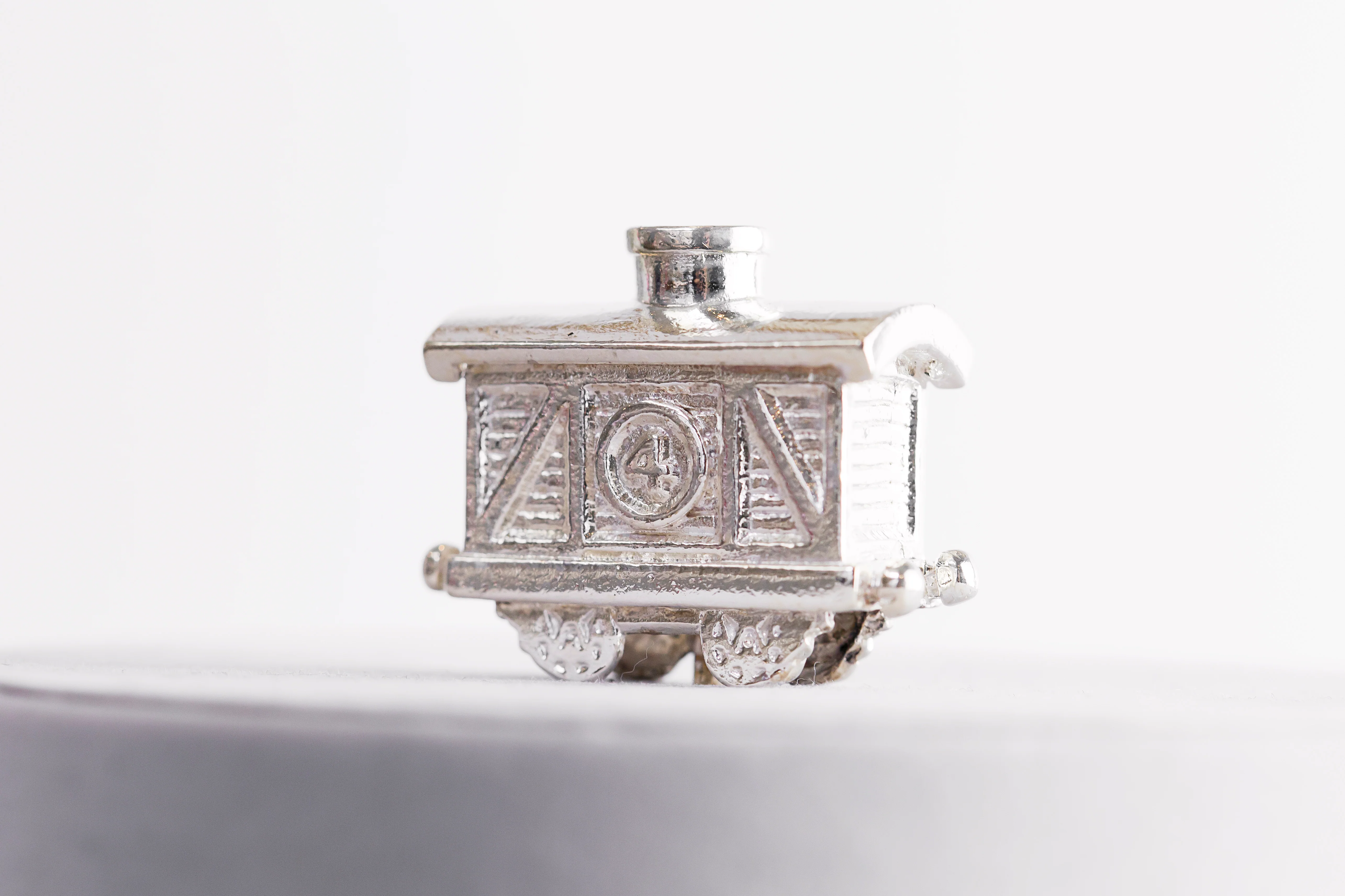 Silver Celebration Candle Holders Train Car Collection - Image 7