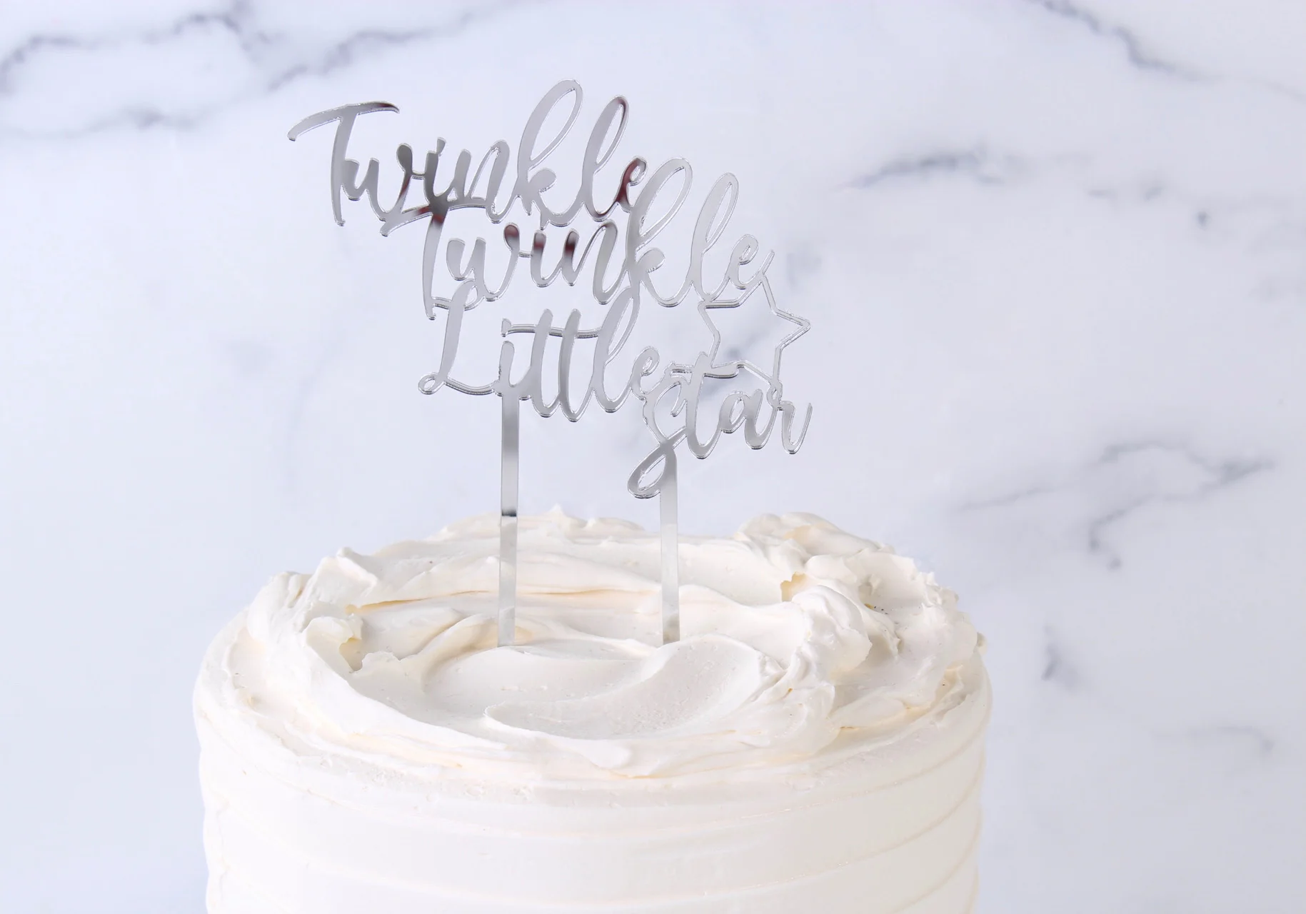 Twinkle Twinkle Little Star Acrylic Cake Topper - Image 3
