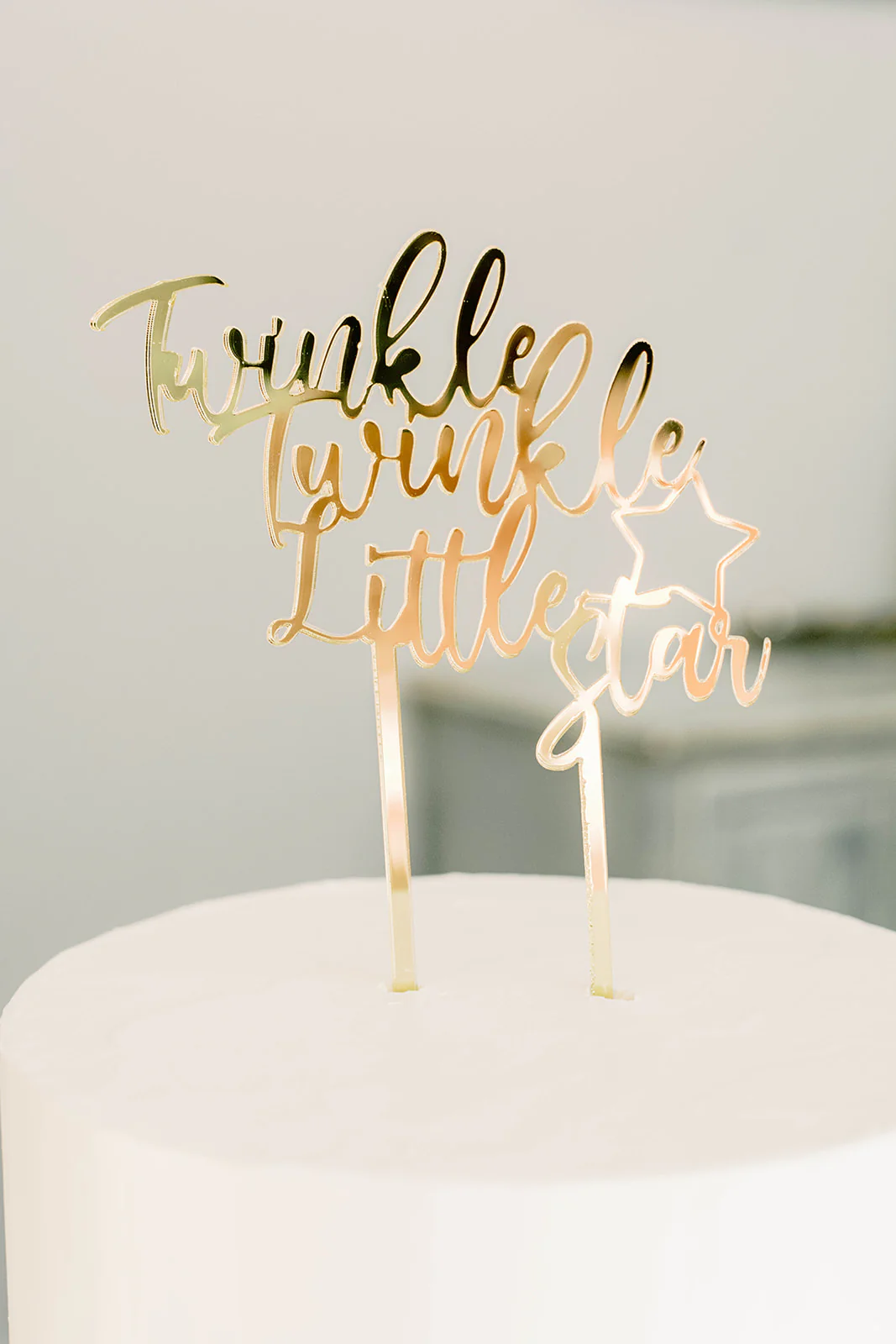 Twinkle Twinkle Little Star Acrylic Cake Topper - Image 4